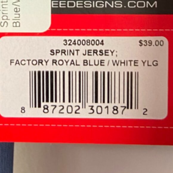 NWT Troy Lee Designs Royal Blue & White Sprint Jersey - Picture 7 of 10